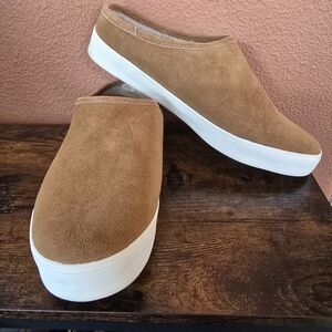 Chestnut Suede Mules by Staheekum Womens Size 9